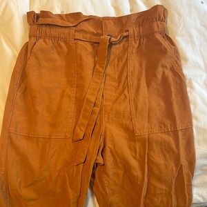 Burnt orange madewell trouser SMALL